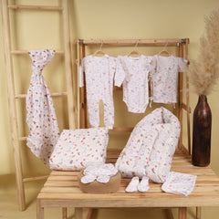 Newborn Baby Kit | Organic Cotton Gift Set | 10 Items | Blossom