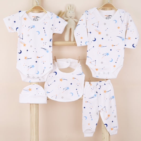 Baby Essential Gift Set | Baby Clothing Gift Combo | Pack of 5 | Galaxy