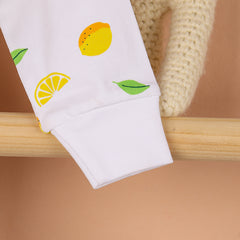 Kids Organic Cotton Full Body Romper | Lemon