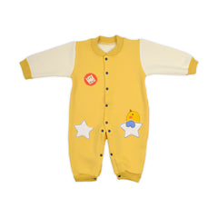 Baby Organic Cotton Baby Full Length Winter Romper, Yellow