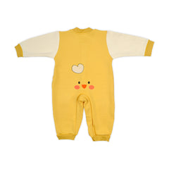 Baby Organic Cotton Baby Full Length Winter Romper, Yellow