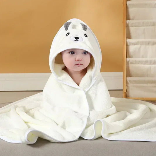 Designer Hooded Bath Towel | 80x80 Cm | 0-18 Months | Pack of 1