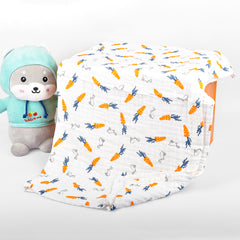 Baby Muslin 6 Layer Towel- 60X120 CM | 0-3 Years | Buy 1 Get Free