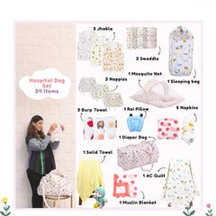 All Muslin New Born Complete Gift set ( 24 items )