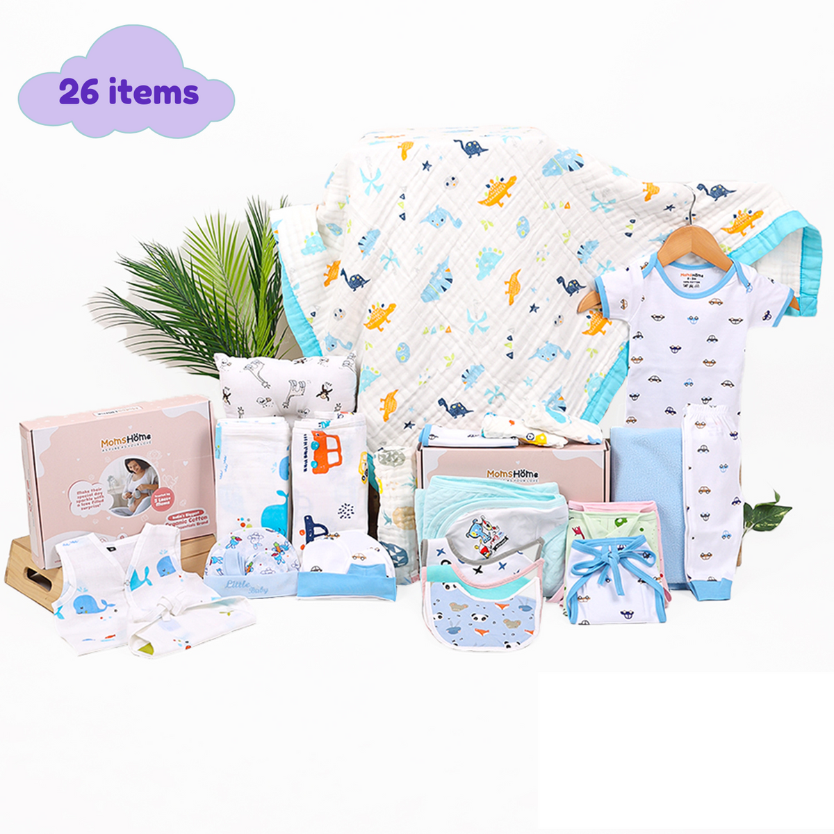 Baby Essential Gift set | Blue | 26 Item