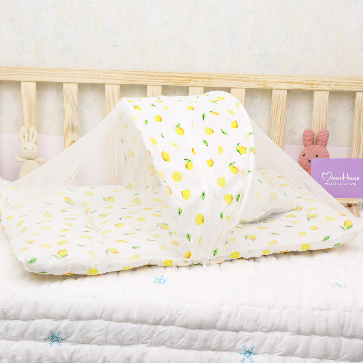 Organic Cotton Muslin Foldable Mosquito Net Bedding | Pack of 1