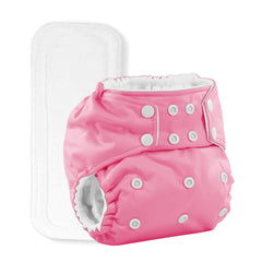 Organic Cotton Baby Nappy Time Combo | 5 Items | Pink | 0-6 Months