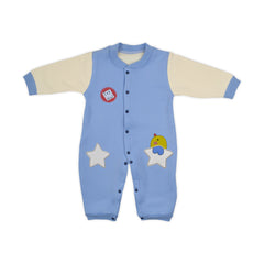 Baby Organic Cotton Baby Full Length Winter Romper, Blue