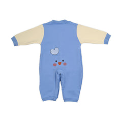 Baby Organic Cotton Baby Full Length Winter Romper, Blue