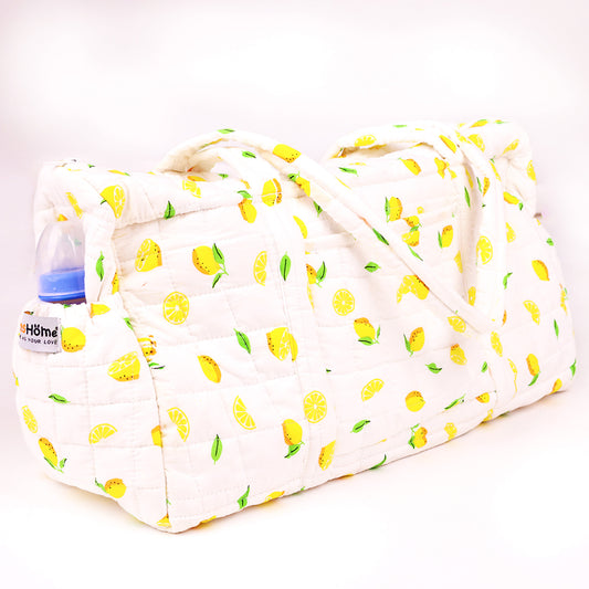 Baby Organic Cotton Diaper Carry Bag For Mothers | Lemon