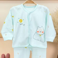 Baby Full Sleeve Co-ord Sets | Cotton Baby Clothing Set | Cat | Pack of 1