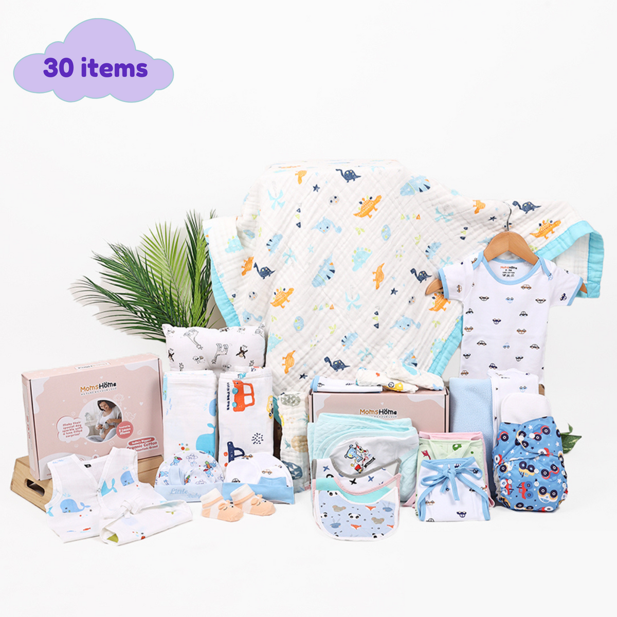 Baby Essential Gift set | Blue | 30 Item