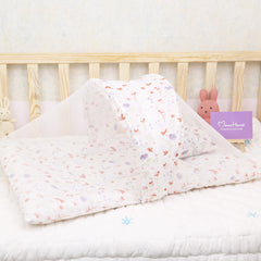 Organic Cotton Muslin Foldable Mosquito Net Bedding | Blossom