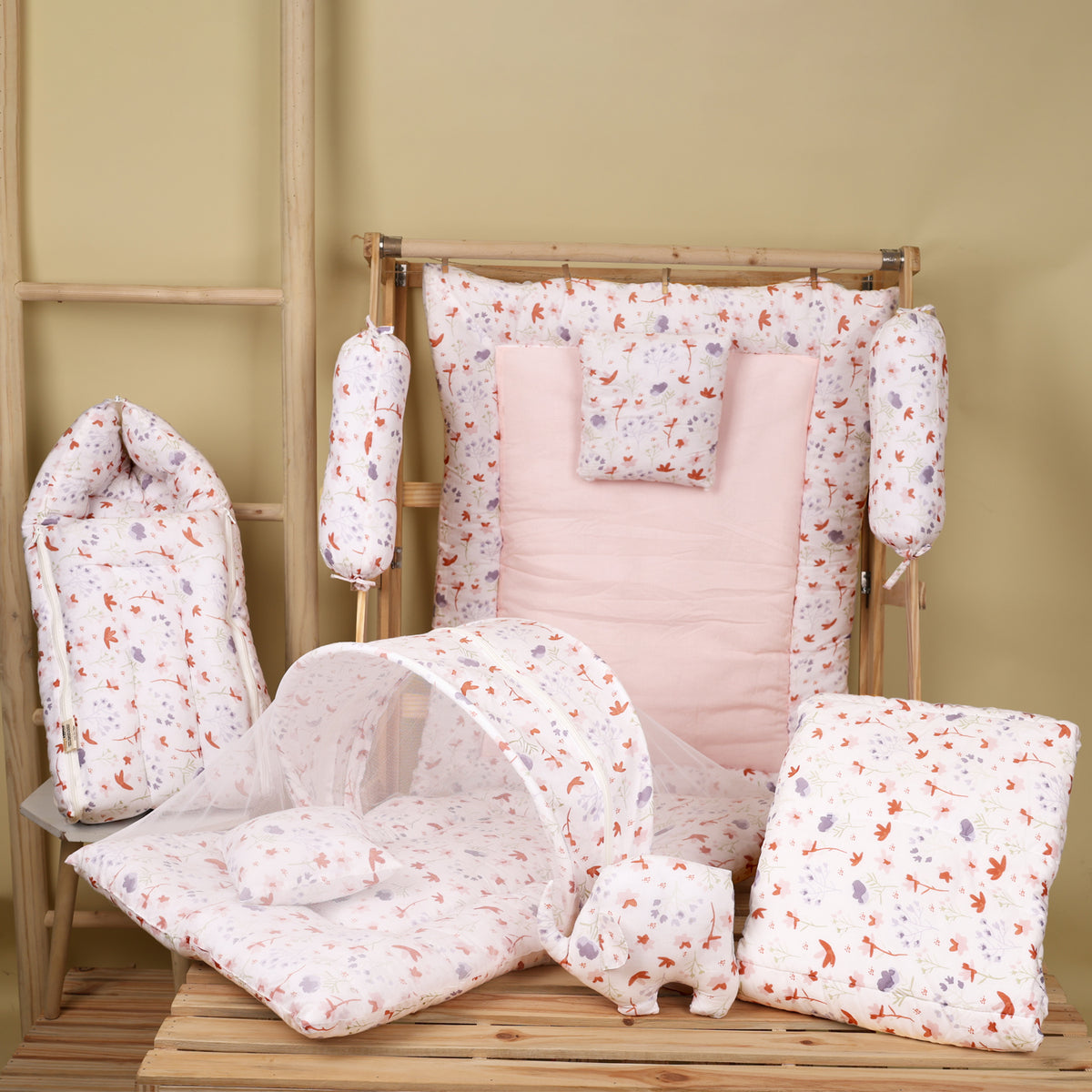 Baby Bedding Set With Mosquito Net AC Quilt Sleeping Bag Blossom Moms Home