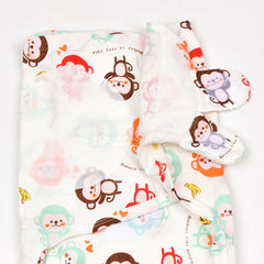 Moms Home Baby Cotton Swaddle Adjustable Wrapper | Pack Of 2