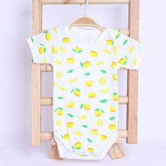 Organic Cotton Baby Essentials Gift Set | Baby Shower Gift Hamper | Baby Clothing Gift Combo | Lemon | Pack of 7