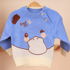 Winter Warm Woollen Full Sleeve Sweater For Baby | Cow | Pack of 1