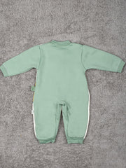 Moms Home Organic Cotton Baby Full Length Winter Romper Gift Set 14 - Green