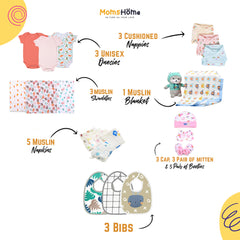 New Born Baby Essentials Gift Combo Box -0-6 Months- 40 Items
