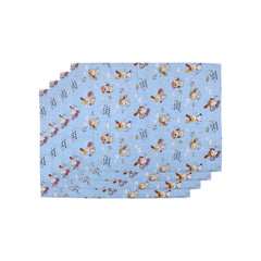 Baby Diaper changing Mat/ Sleeping Mat-4 Sheets |0-6 Months | Mixed - Blue