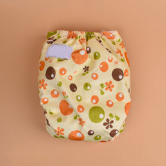 Baby Reusable Cotton Printed Pocket Diapers With 1 Inserts - Pack of 1 Flower