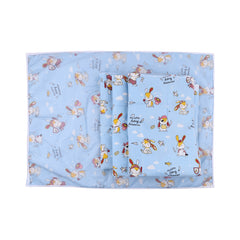 Baby Diaper changing Mat/ Sleeping Mat-4 Sheets |0-6 Months | Mixed - Blue