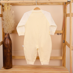 Organic Cotton Full Body Romper For Baby | New Lemon | Pack of 1