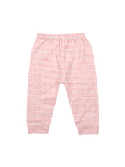 Baby's Warm Unisex Cotton Suit Set - 1Pajama and 1Shirt- Pink Check