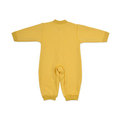Baby Organic Cotton Baby Full Length Winter Romper | Hello, Yellow