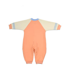 Baby Organic Cotton Baby Full Length Winter Romper | Duck, Orange