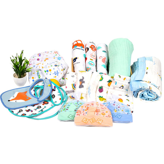 New Born Baby Essentials Gift Combo Box - 25 Items