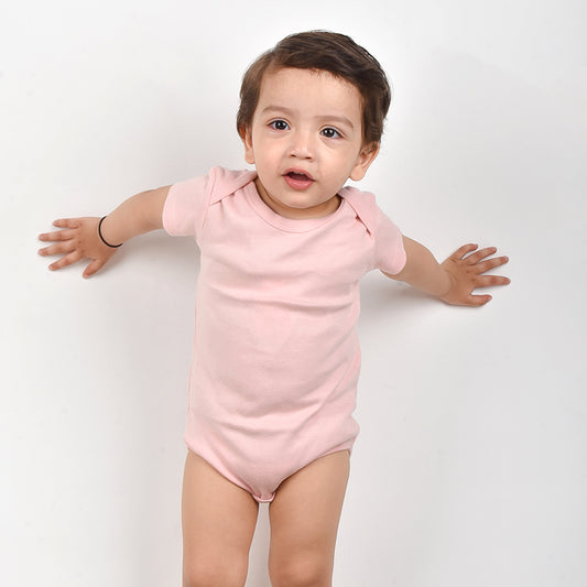 Baby Organic Cotton Onesie | Pink  | 6-12 Months | Pack of 1