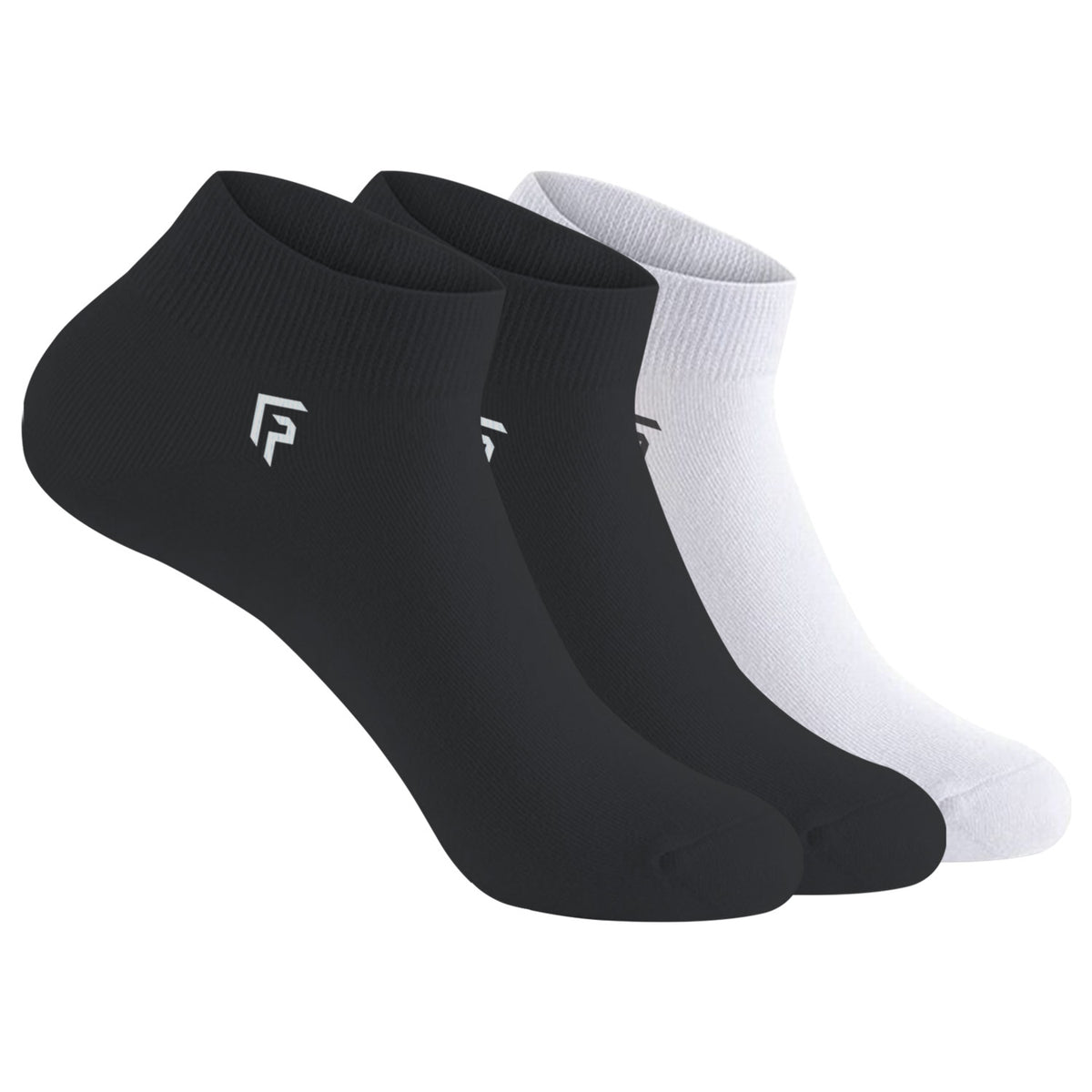 FOOTPRINTS Unisex Solid Cotton Ankle-Length Socks -Pack Of 3