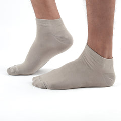 FOOTPRINTS Unisex Solid Cotton Ankle-Length Socks -Pack Of 3