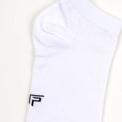 FOOTPRINTS Unisex Solid Cotton Ankle-Length Socks -Pack Of 1 White