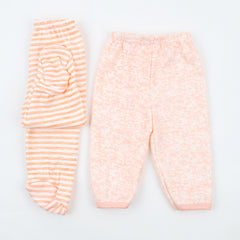 Baby Organic Cotton 5 Piece Warm Co-ord Set | 3-6 Months| Peach