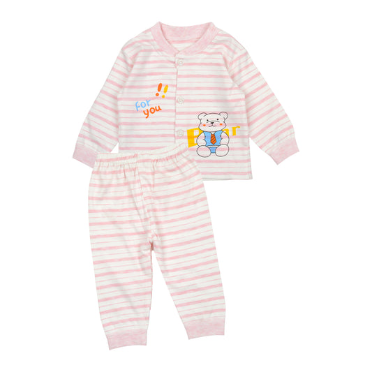 Baby Organic Cotton Co-ord Set- Pink | Teddy