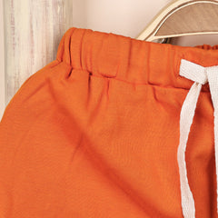 Kids Organic Cotton Front Open Kimono | Orange