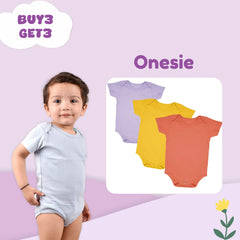 Baby Organic Cotton Onesie | 6-12 Months | Buy 3 Get 3 Free