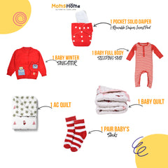 Christmas Unisex Gift Hamper for your Baby | 7 Items