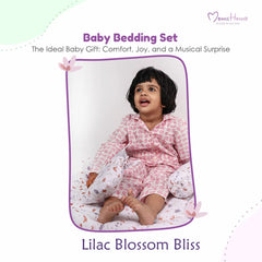 Baby Bedding Set With Mosquito Net, AC Quilt & Sleeping Bag | Blossom | Pack of 9