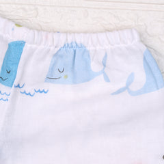 Organic Cotton Muslin Co-Ord Set | Jhabla & Shorts | 6-12 Months | Pack of 1