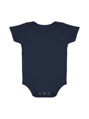 Baby Organic Cotton Onesie Navy, Grey, Light Blue | 6-12 Months | Pack of 3