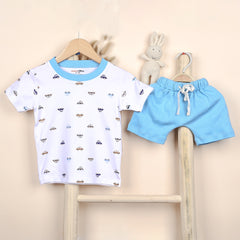 Kids Organic Cotton Co-Ord Set | T-Shirt & Shorts | Buy 1 Get 1 Free