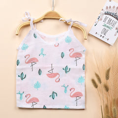 Baby Organic Cotton Knot type Jhabla | Flamingo