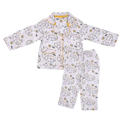 Organic Cotton Unisex Kids Pajama Set Combo | Night Suit | Sleepwear | Cat