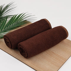 Moms Home Organic Cotton Bamboo Hand Towels- 40x60 CM | Pack of 2
