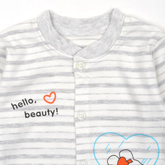 Baby Organic Cotton Co-ord Set- Grey | Heart