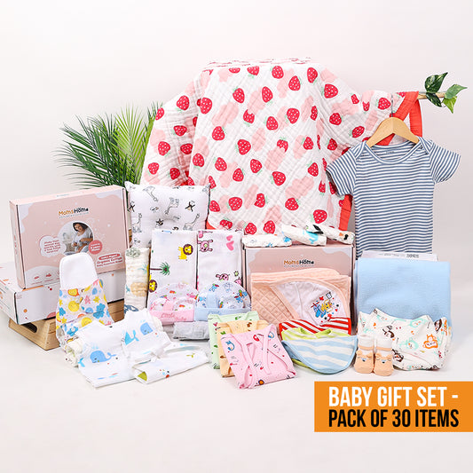 New Born Baby Essentials Gift Combo Box - 30 Items