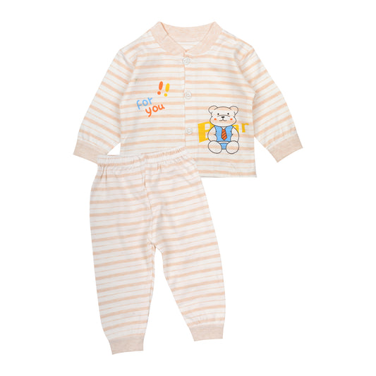 Baby Organic Cotton Co-ord Set- Peach | Teddy